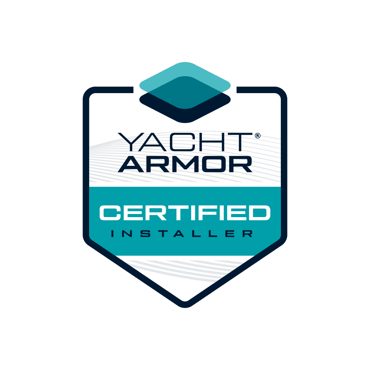 Yacht Armor Certified Installer badge