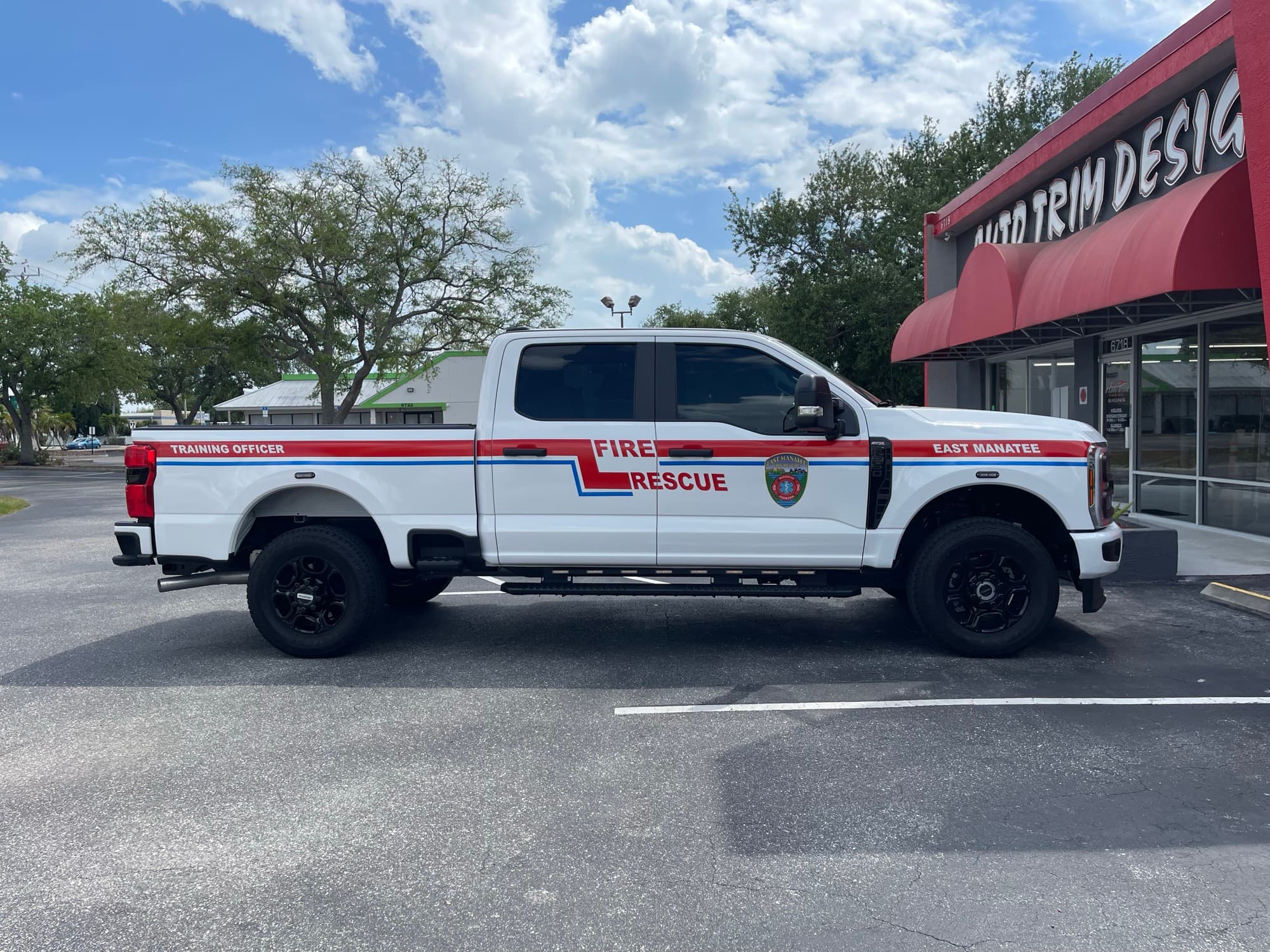 Sarasota Police marine patrol boat graphics by ATD Suncoast