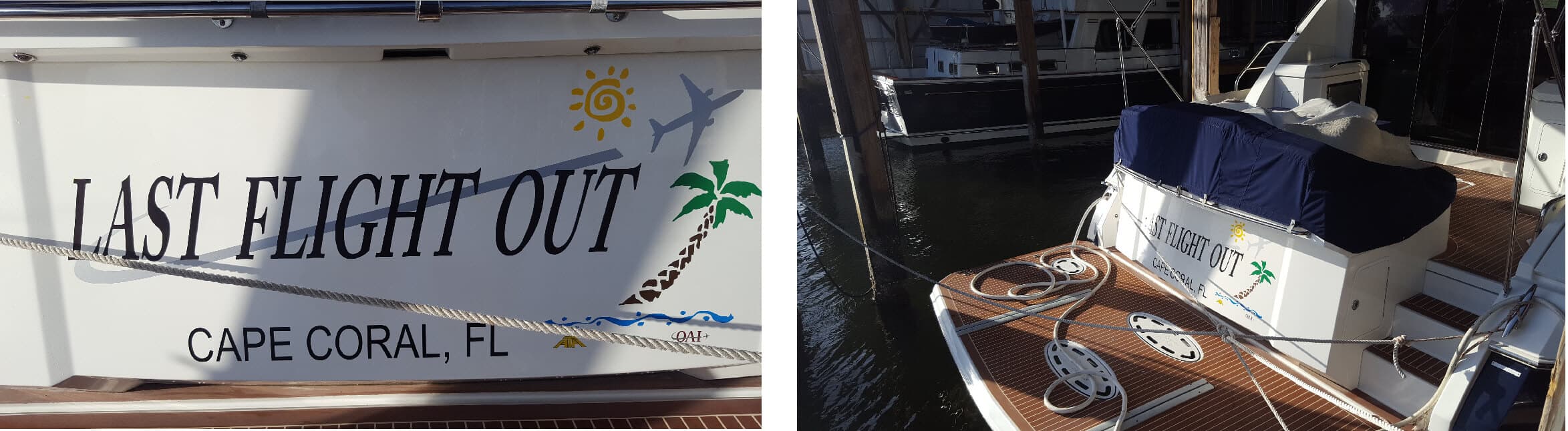 Custom boat graphics marine graphics by Auto Trim Design Bradenton