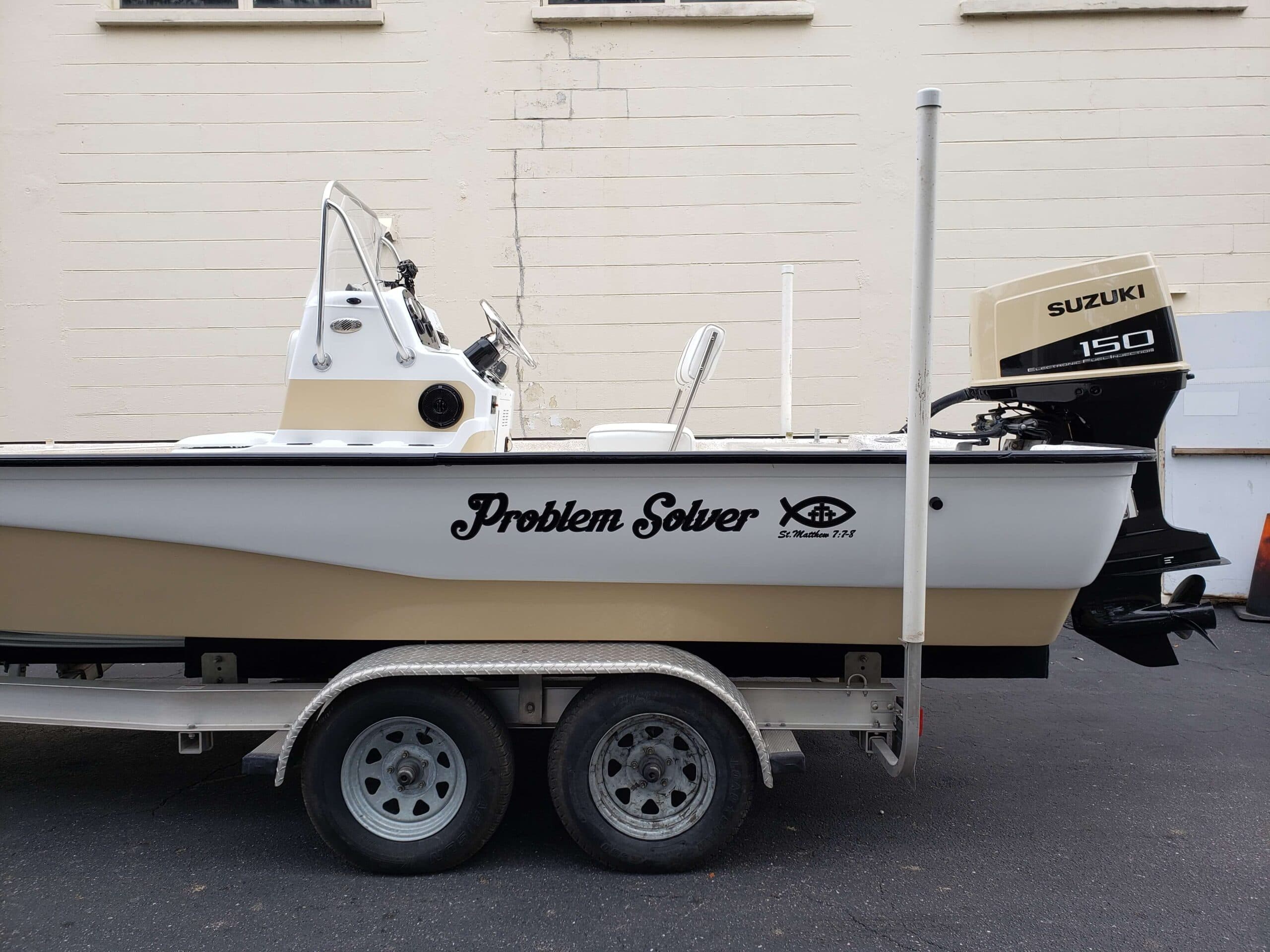 Custom boat graphics marine graphics by Auto Trim Design Bradenton