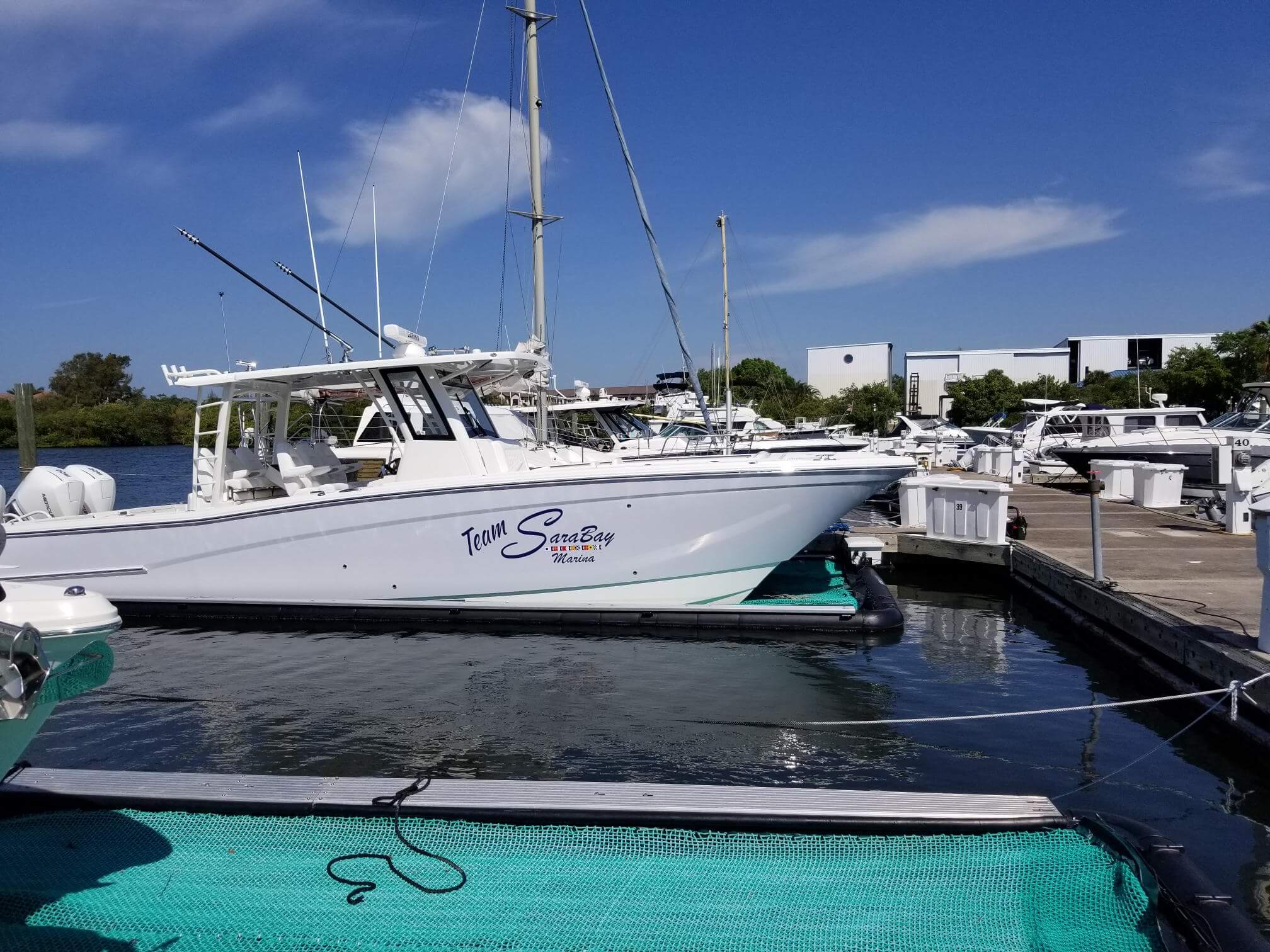 Custom boat graphics marine graphics by Auto Trim Design Bradenton