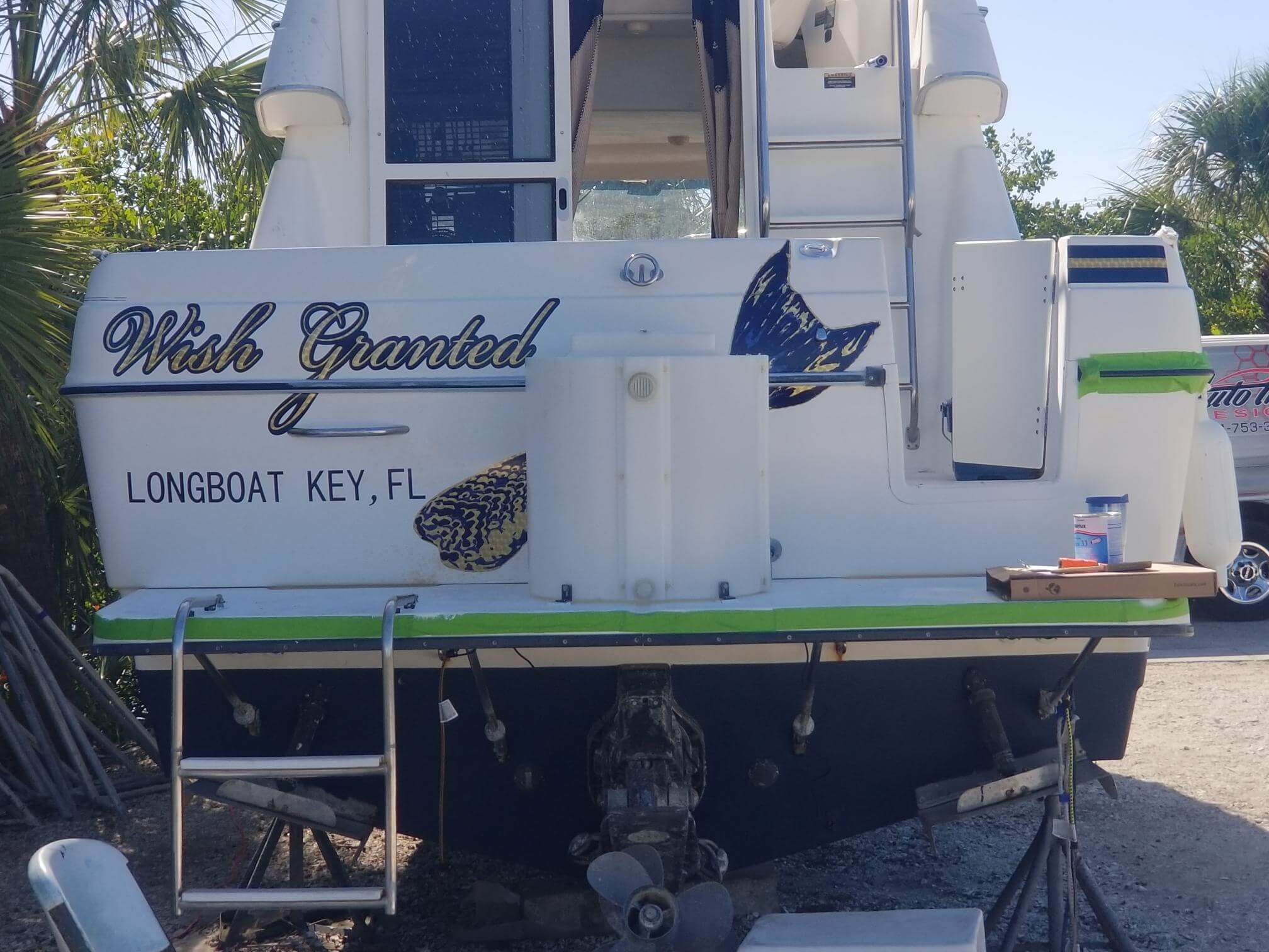 Custom boat graphics marine graphics by Auto Trim Design Bradenton