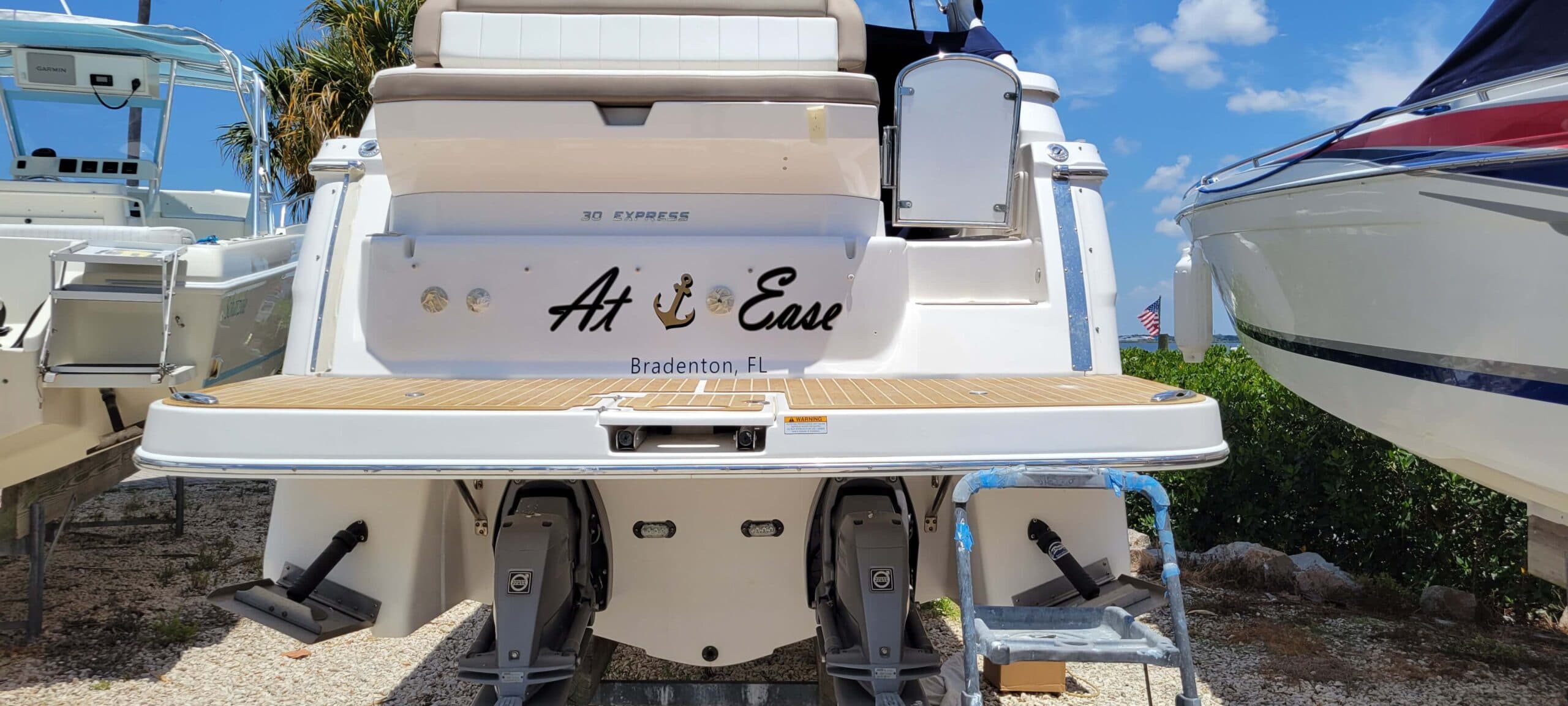 Custom boat graphics marine graphics by Auto Trim Design Bradenton