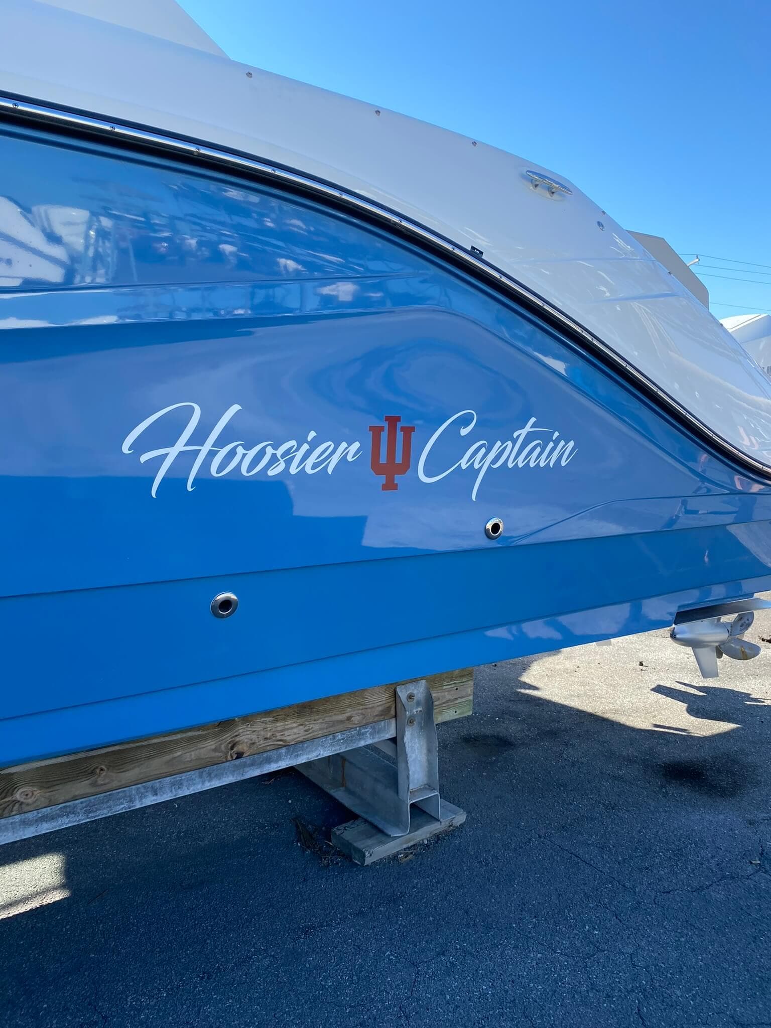 Custom boat graphics marine graphics by Auto Trim Design Bradenton