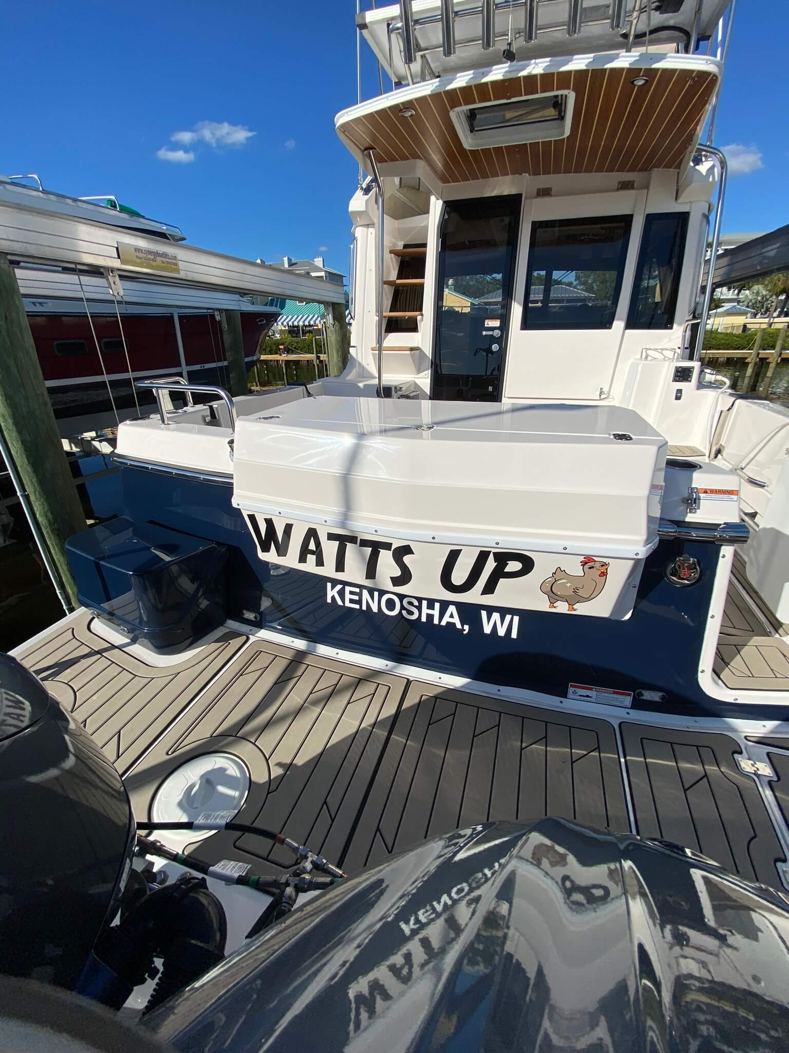 Custom boat graphics marine graphics by Auto Trim Design Bradenton