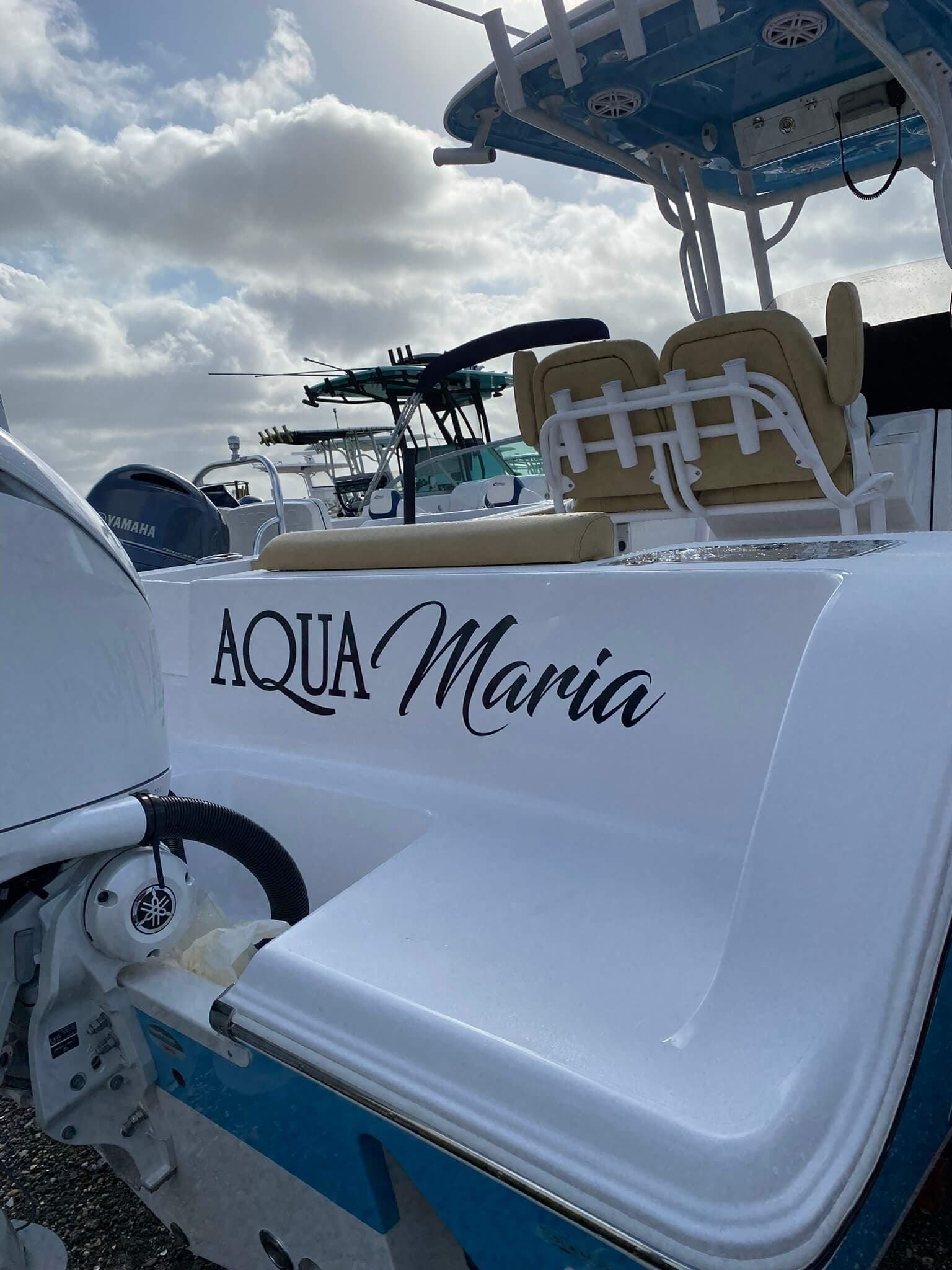 Custom boat graphics marine graphics by Auto Trim Design Bradenton