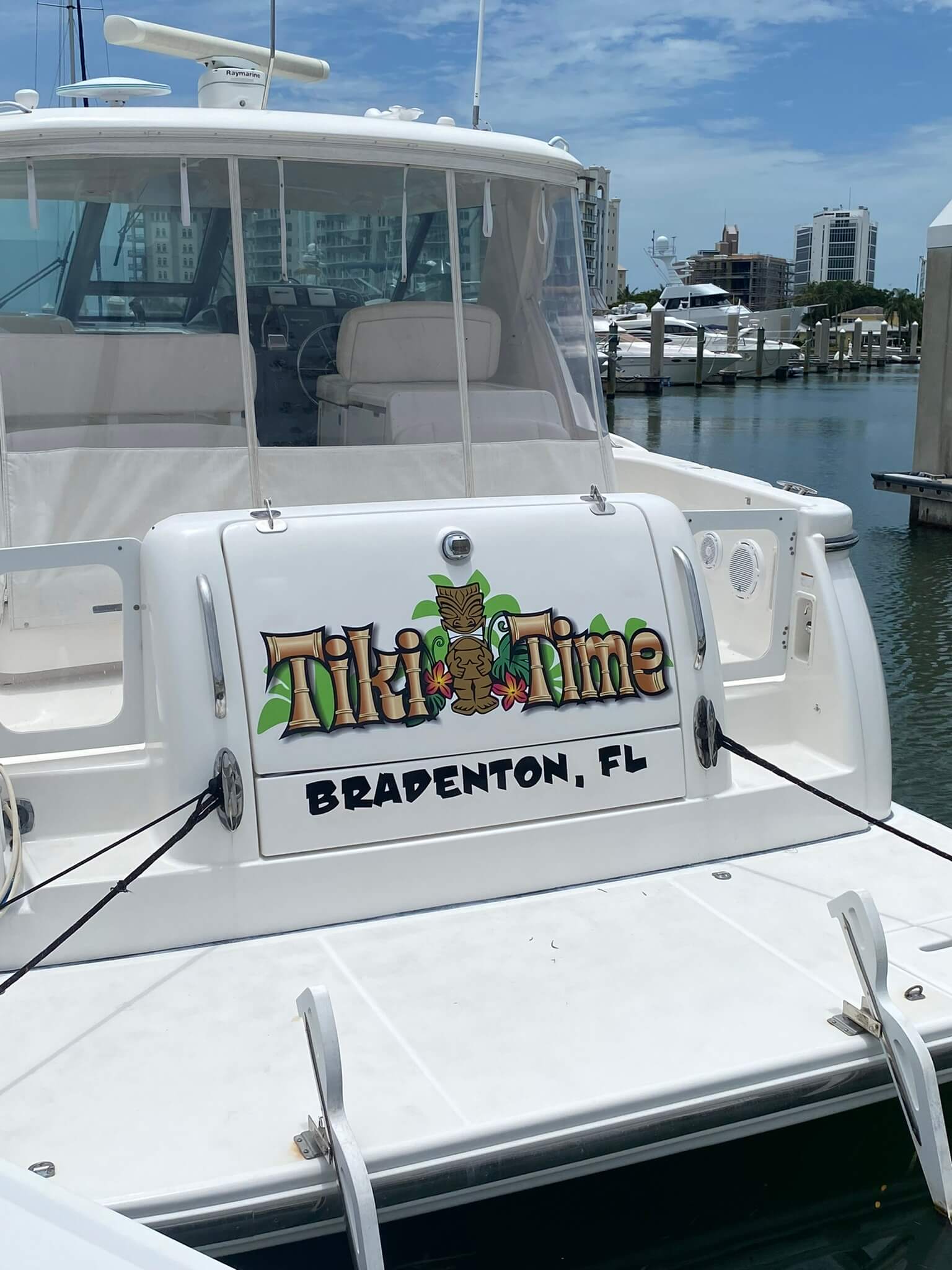 Custom boat graphics marine graphics by Auto Trim Design Bradenton