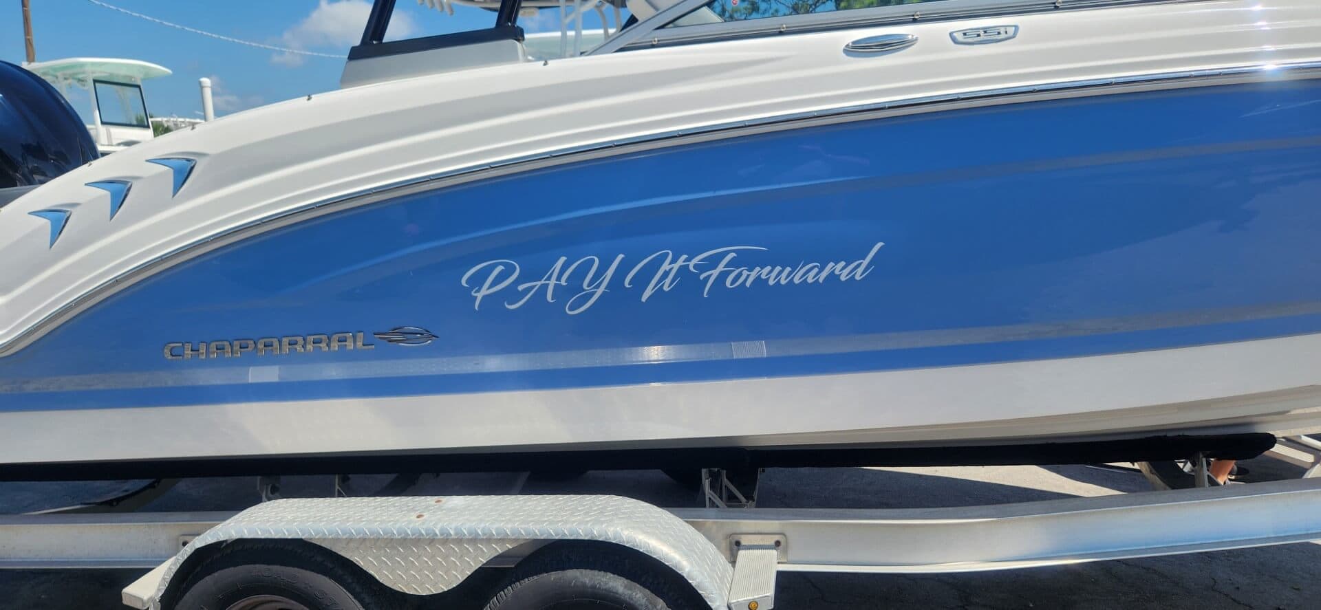 Custom boat graphics marine graphics by Auto Trim Design Bradenton