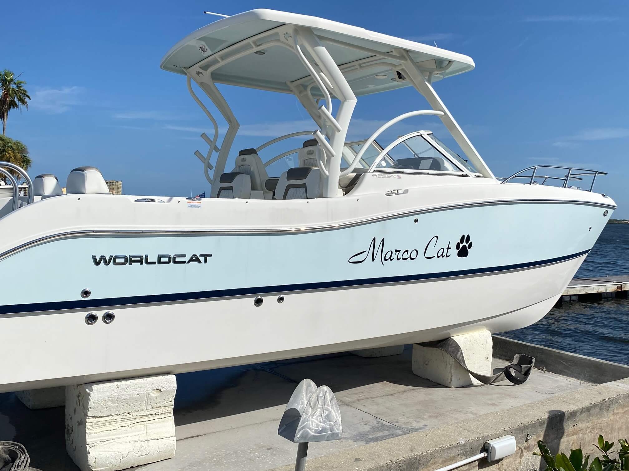 Custom boat graphics marine graphics by Auto Trim Design Bradenton