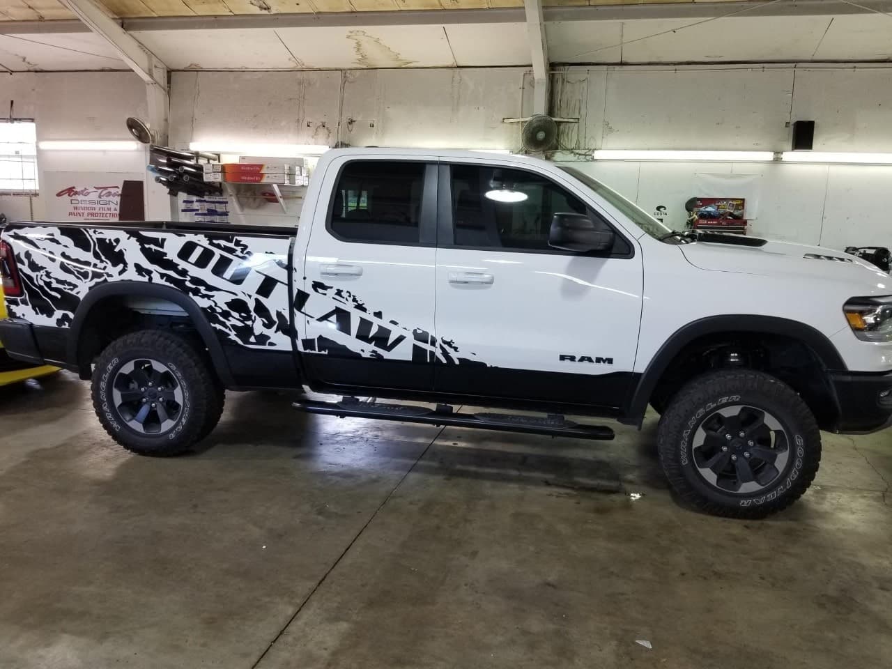 Custom vinyl graphics on custom vehicle by ATD Suncoast