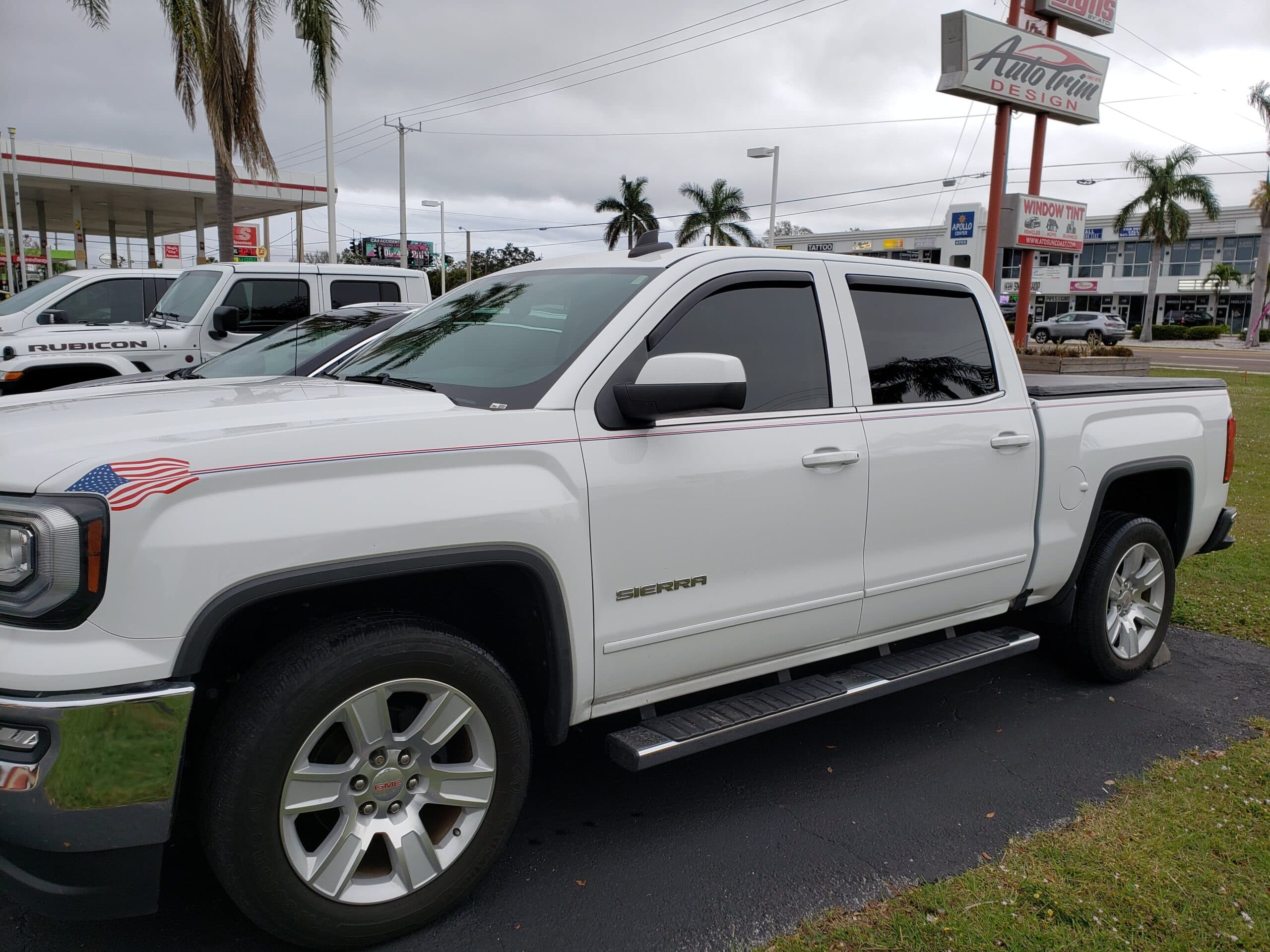 Custom vinyl graphics on custom vehicle by ATD Suncoast