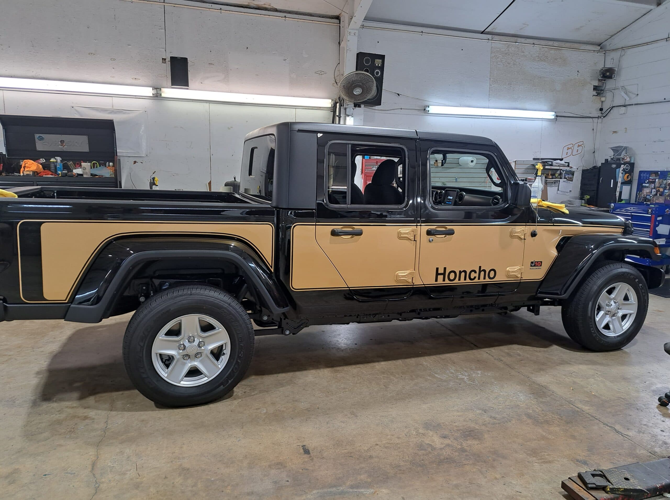 Custom vinyl graphics on custom vehicle by ATD Suncoast