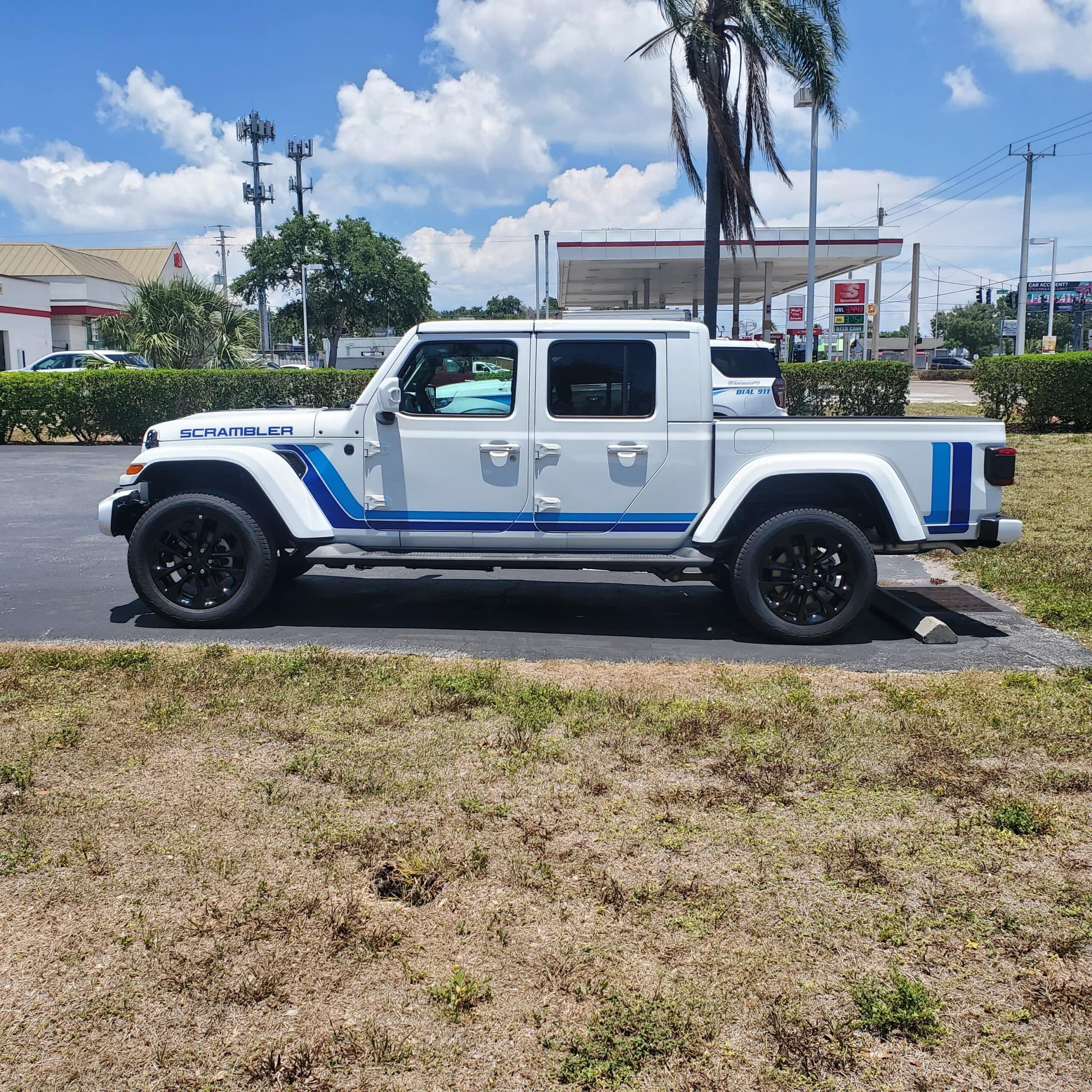 Custom vinyl graphics on custom vehicle by ATD Suncoast