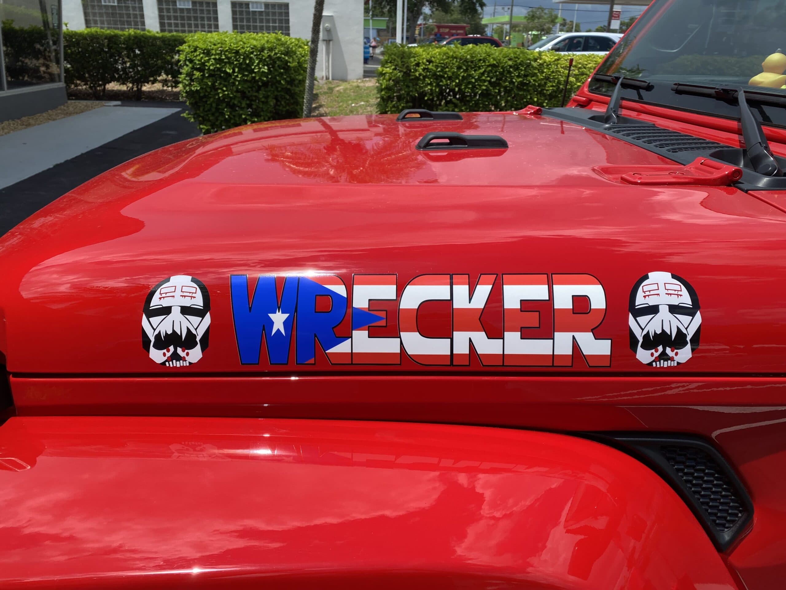 Custom vinyl graphics on custom vehicle by ATD Suncoast