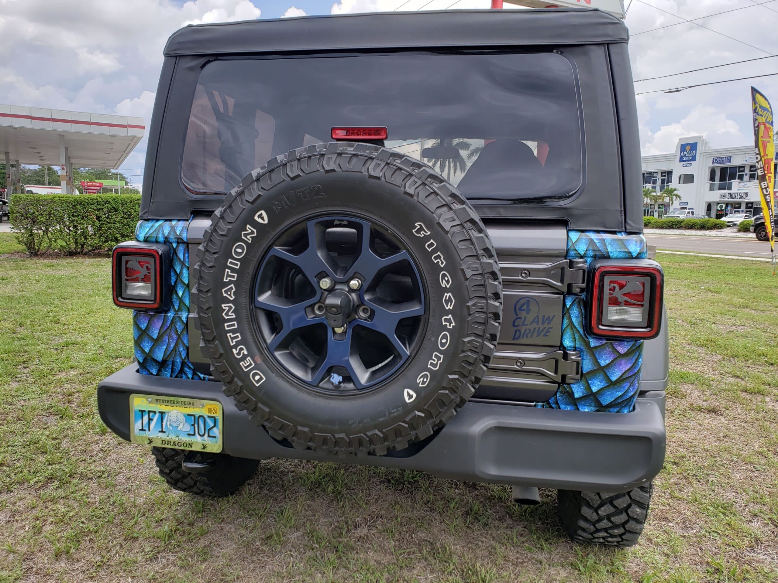 Custom vinyl graphics on custom vehicle by ATD Suncoast