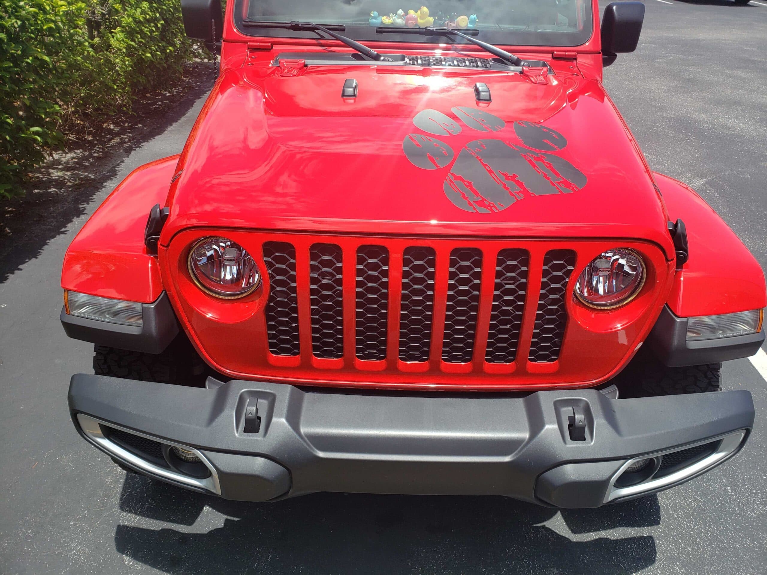 Custom vinyl graphics on custom vehicle by ATD Suncoast