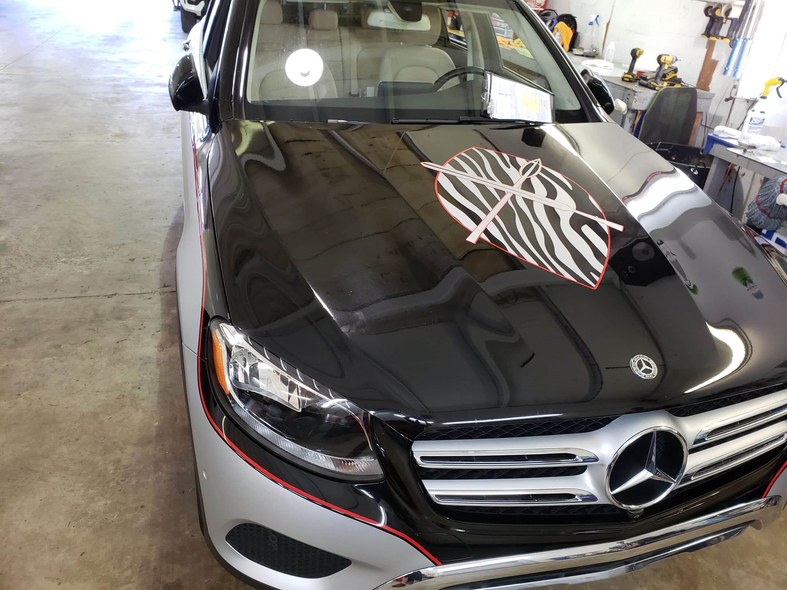 Custom vinyl graphics on custom vehicle by ATD Suncoast
