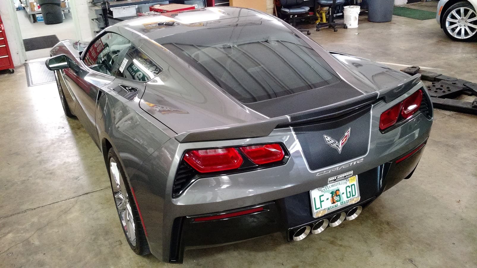 Custom vinyl graphics on custom vehicle by ATD Suncoast