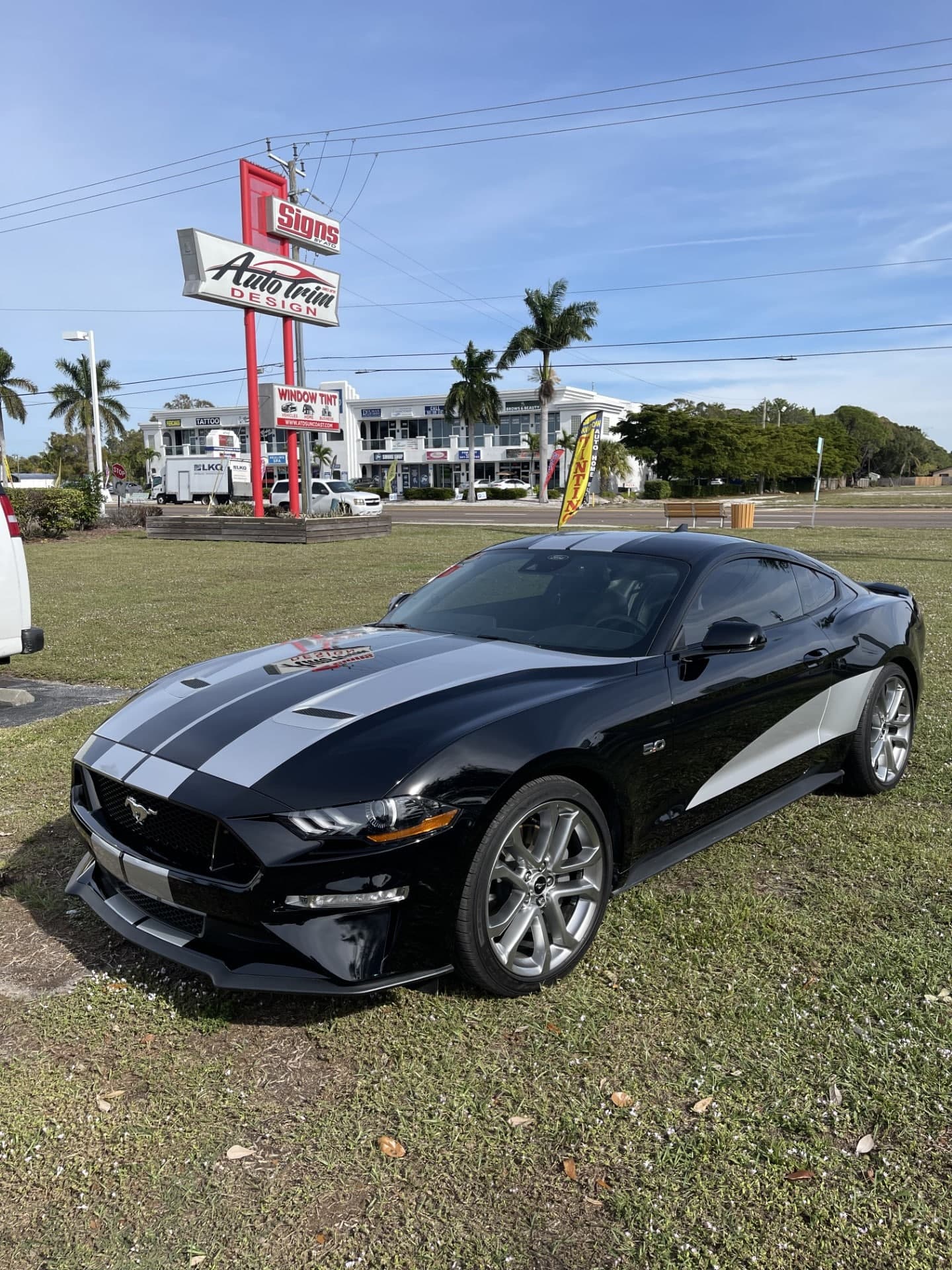 Custom vinyl graphics on custom vehicle by ATD Suncoast