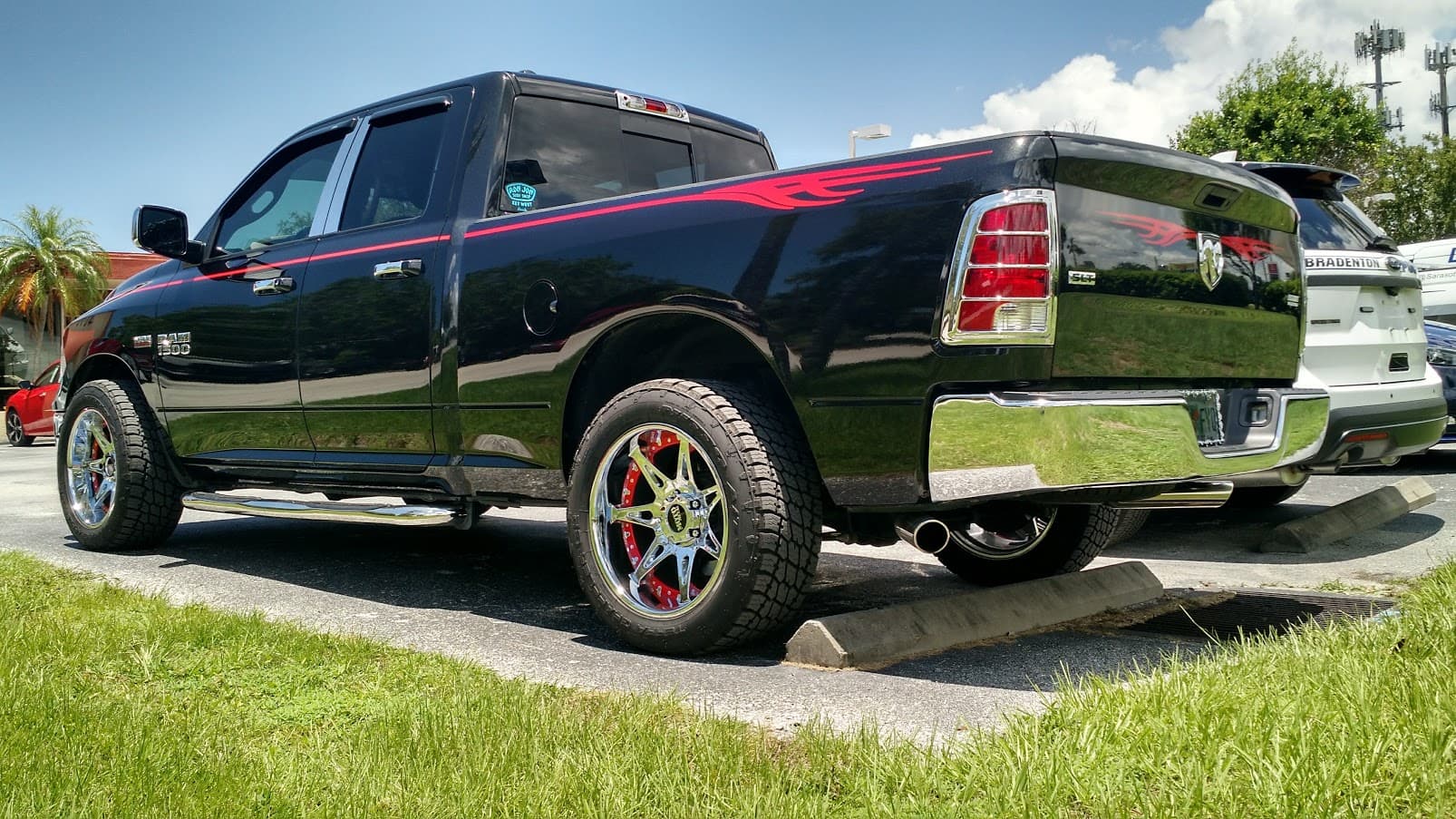 Custom vinyl graphics on custom vehicle by ATD Suncoast