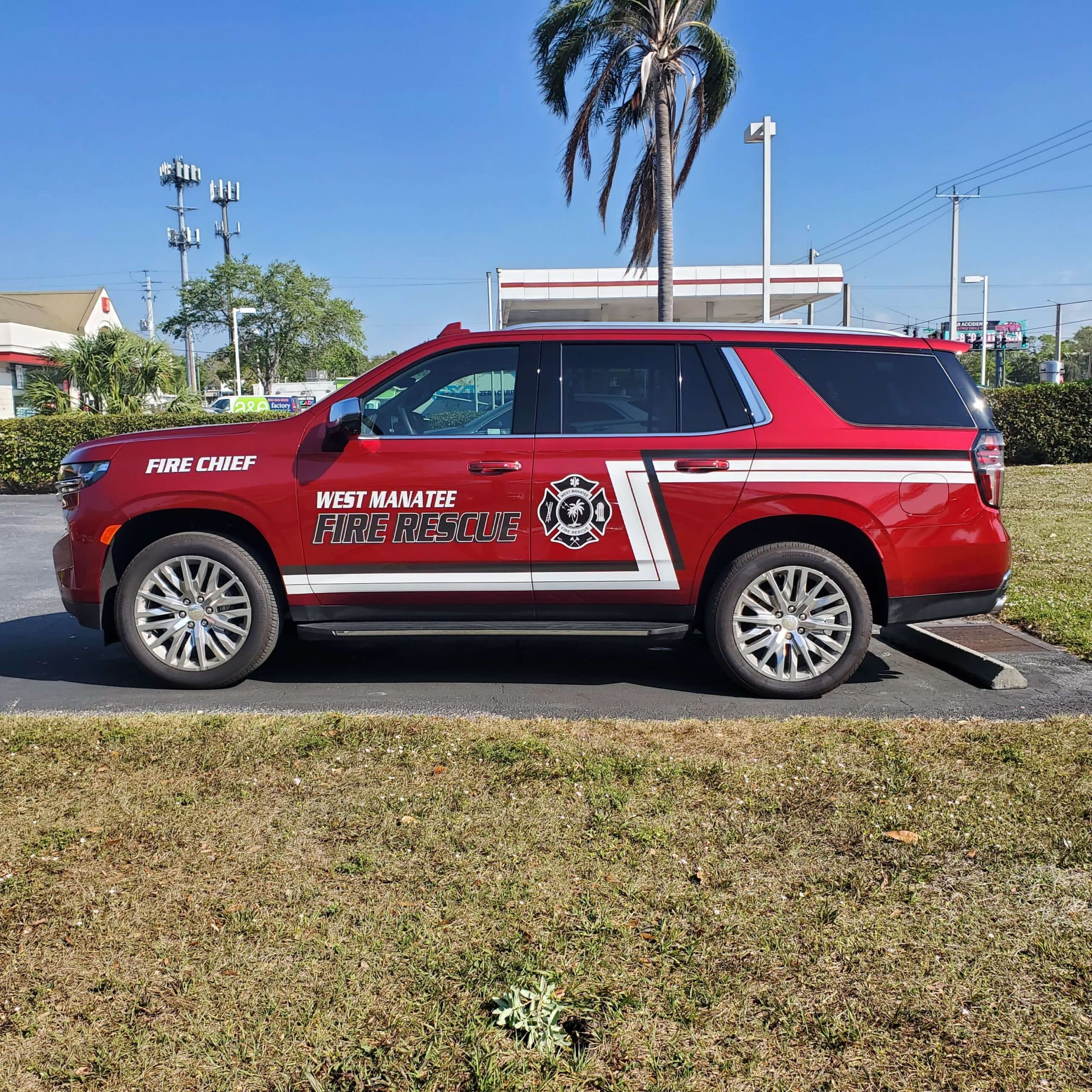 Emergency vehicle graphics by ATD Suncoast