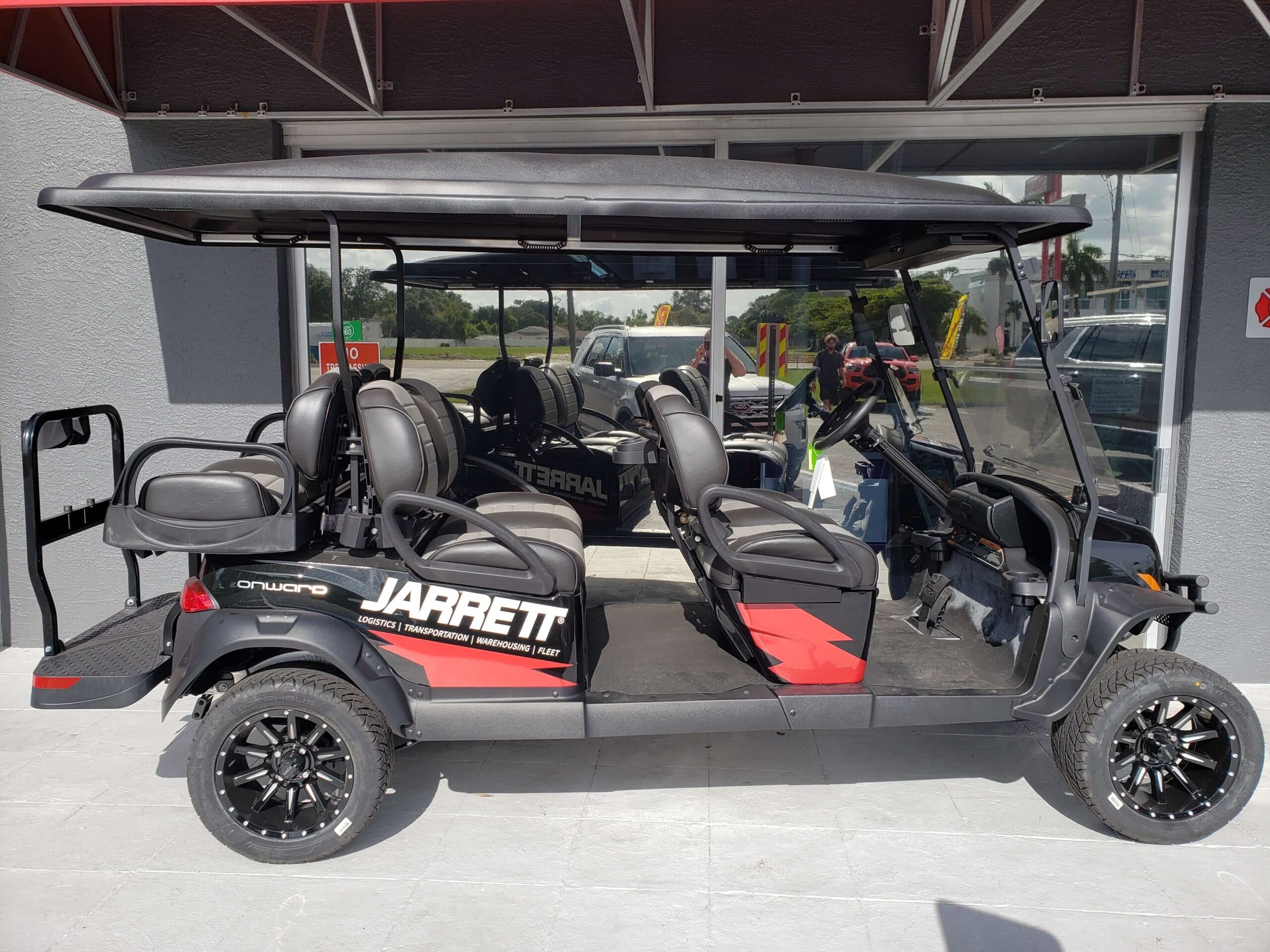 Custom golf cart graphics full wrap by ATD Suncoast
