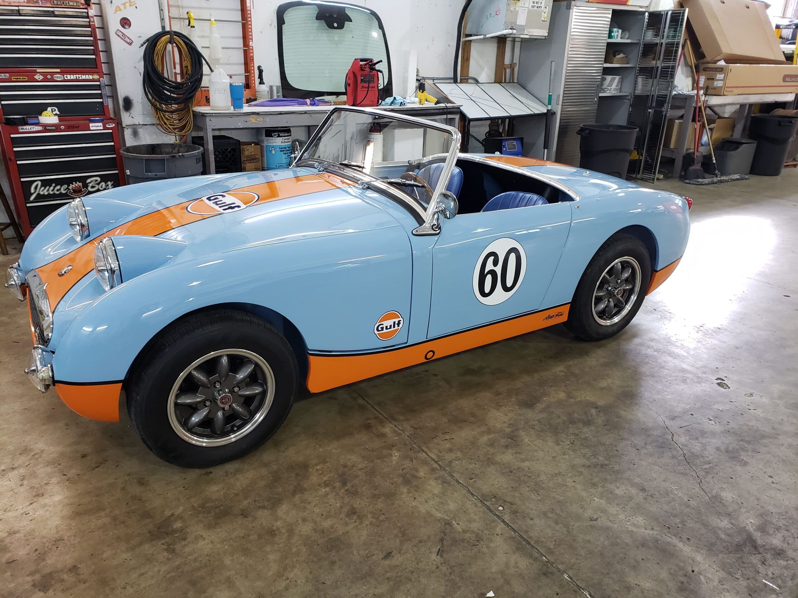 Gulf livery Austin-Healey Sprite by ATD Suncoast