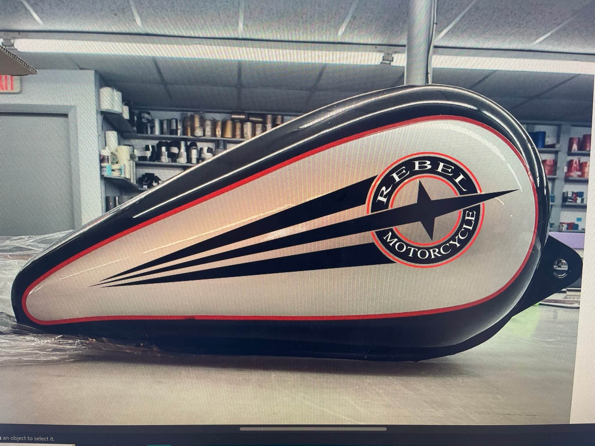 Custom motorcycle graphics by ATD Suncoast
