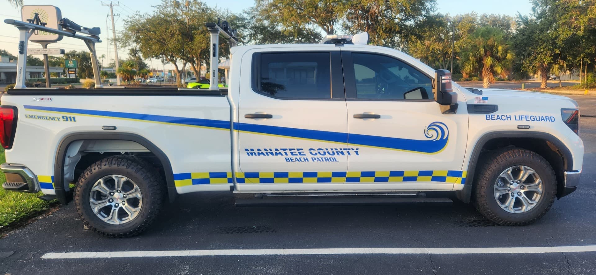 Manatee County Beach Patrol truck graphics by ATD Suncoast